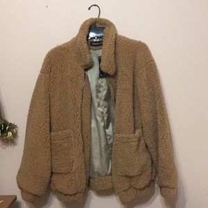 Camel Colored Teddy Coat